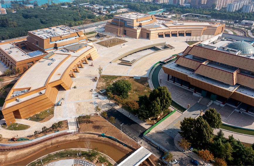 中国文字博物馆续建工程接近尾声。麻翛然摄 