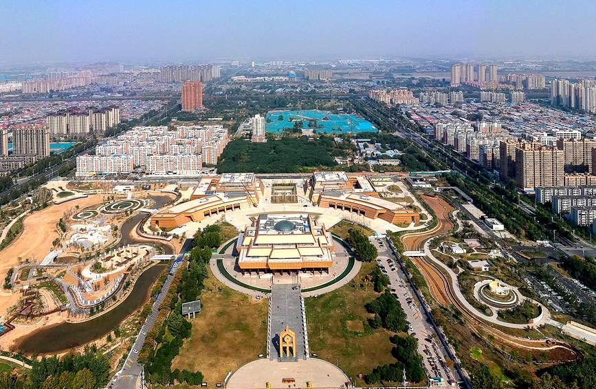 中国文字博物馆续建工程接近尾声。麻翛然摄 